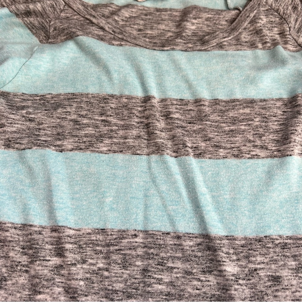 Aritzia TNA Striped 1/2 Sleece Crewneck - Picture 6 of 12